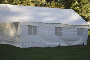 large canvas tent