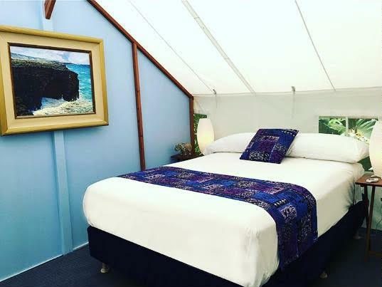 glamping tent inside