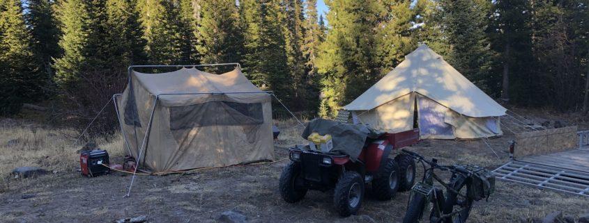 canvas tent for winter camping