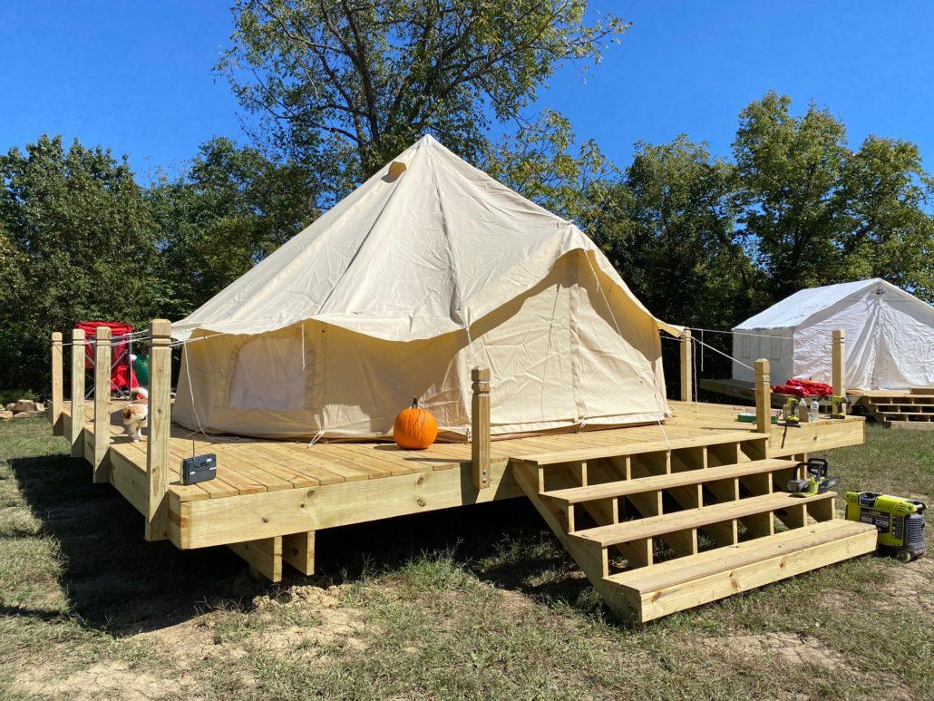 Canvas wall tents