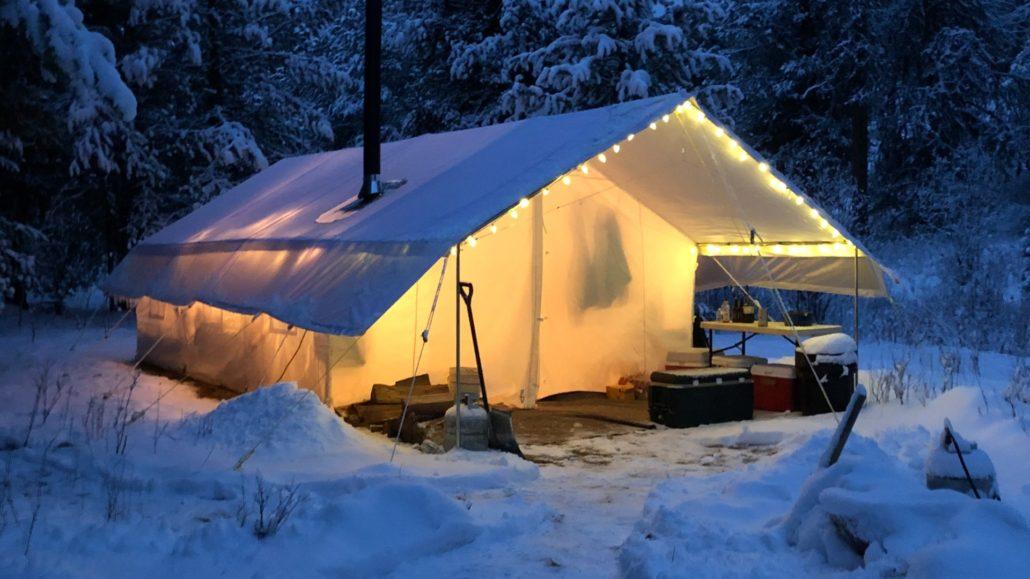  canvas wall tents with windows