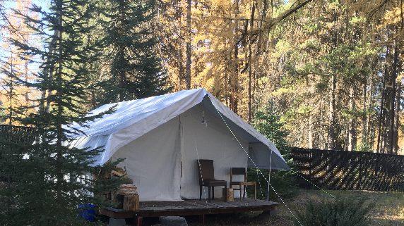 large canvas tent