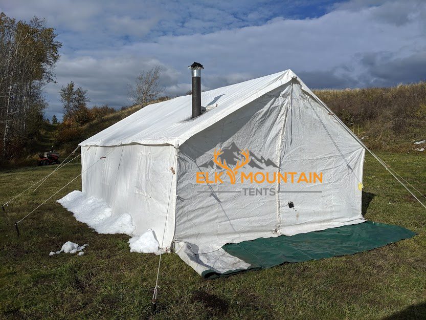 Tents with shop stoves for sale